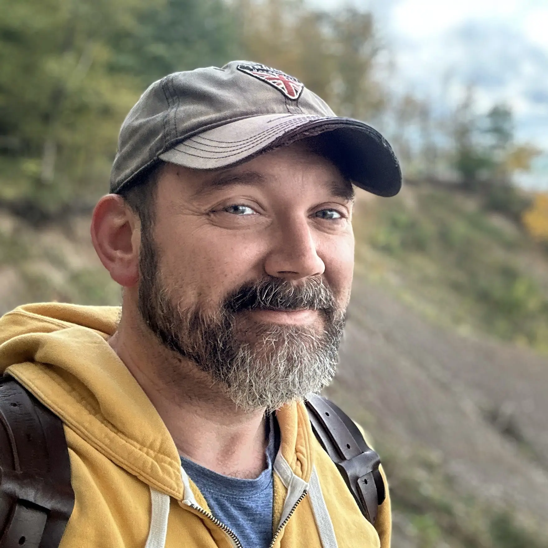 Portrait of the author at Chimney Bluffs State Park, Wolcott NY